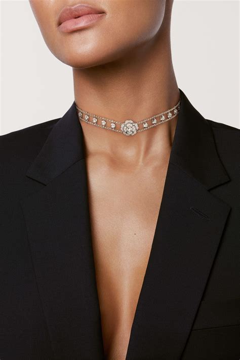 bouton de manchette chanel|chanel bouton de camelia choker.